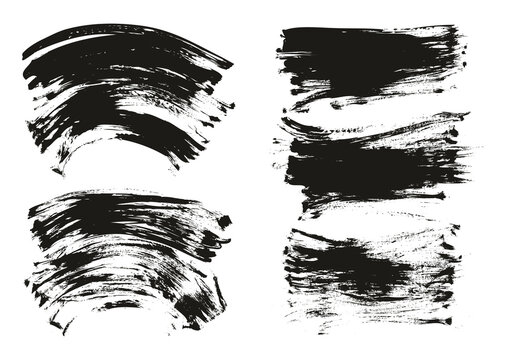 Flat Fan Brush Regular Curved & Long Background Mix High Detail Abstract Vector Background Mix Set 