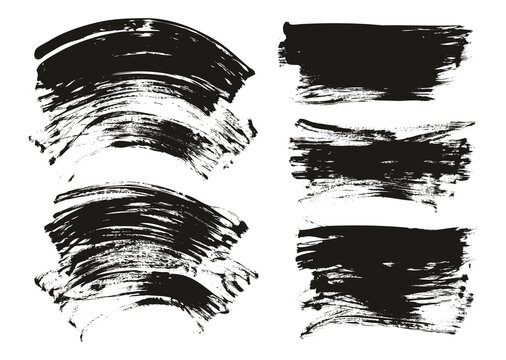 Flat Fan Brush Regular Curved & Long Background Mix High Detail Abstract Vector Background Mix Set 