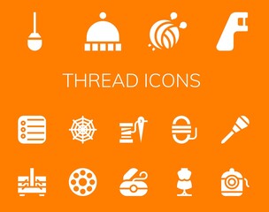 Wall Mural - thread icon set