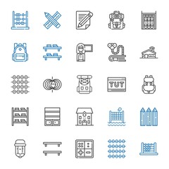 Wall Mural - learn icons set