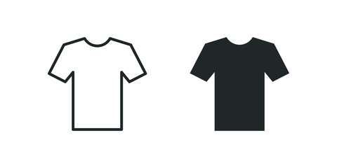 Poster - vector illustration of  a t-shirt icon