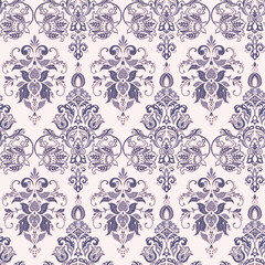  Vector Baroque floral pattern. classic floral ornament