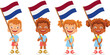 © Visual Content - netherlands flag in hand set