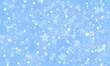 © Medvedeva - a festive, abstract bright blue background with many stars, scattered chaotically, with different transparency and sizes. Shiny background with radiance and glitter, with shining and geometric stars