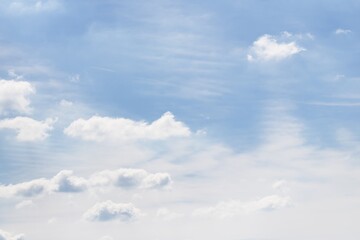 Wall Mural - Light sky background. Clouds in the blue sky