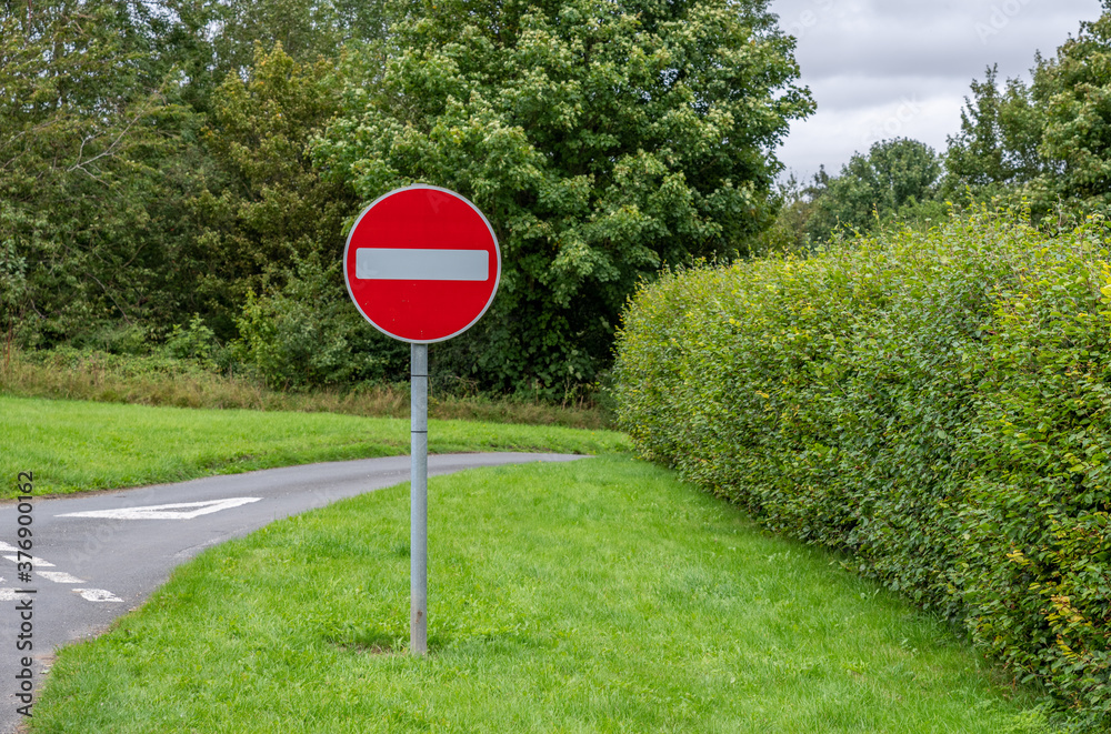 UK No Entry Road Sign Stock Photo | Adobe Stock
