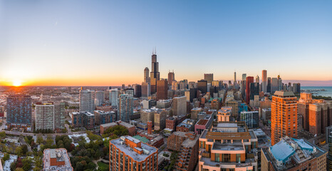 Chicago, Illinois, USA Cityscape Panorama