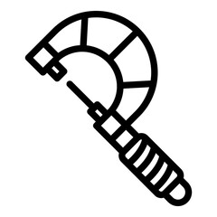 Poster - Linear micrometer icon. Outline linear micrometer vector icon for web design isolated on white background