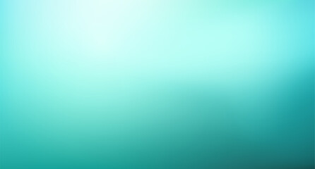 Poster - Abstract Gradient light teal mint background. Blurred turquoise blue green water backdrop. Vector illustration for your graphic design, banner, summer or aqua poster, website