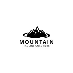 Wall Mural - Creative Illustration vintage outdoor Simple Mountain Logo Design Vector