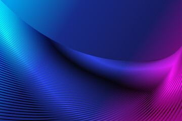 Poster - Shiny ribbon-like line texture, with a sense of technology poster background.