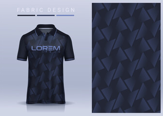 Fabric textile for Sport t-shirt ,Soccer jersey mockup for football club. uniform front and back view.