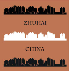 Wall Mural - Zhuhai, China skyline