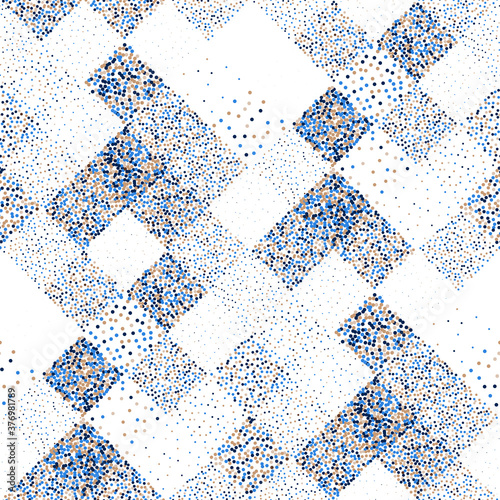 Abstract bead pattern of sq...