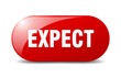 © Aquir - expect button. sticker. banner. rounded glass sign