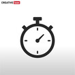 © huseyn - Stopwatch icon vector . Timer sign