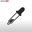 © huseyn - Pipette icon vector . Dropper sign