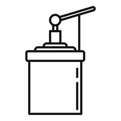 Poster - aircraft repair jack screw icon. outline aircraft repair jack screw vector icon for web design isola