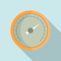 Wall Mural - Pressure barometer icon. Flat illustration of pressure barometer vector icon for web design