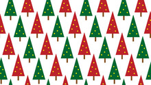 Christmas Trees Seamless Pattern Vector Art.