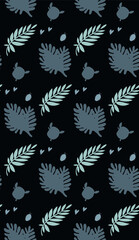 Poster - Seamless autumn pattern. Bright colors.