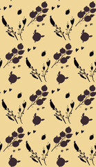 Poster - Seamless pattern in autumn colors.