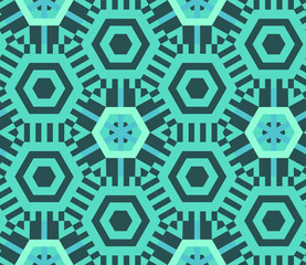 Poster - Seamless pattern in autumn colors.