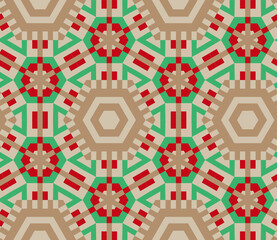 Poster - Bright colors of seamless pattern.