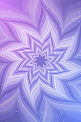 Poster - Bright flower illustration. Abstract neon flower. 
