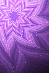 Poster - Bright flower illustration. Abstract neon flower. 
