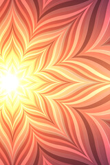 Poster - Bright flower illustration. Abstract neon flower. 