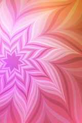 Poster - Bright flower illustration. Abstract neon flower. 