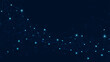 © NWM - Abstract plexus technology futuristic network with blue background. Vector illustration