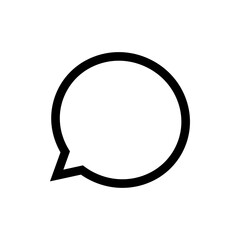 Canvas Print - Speech bubble icon. One of set web icon