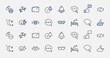© Set Line Vector Icon - Sleep Vector Line Icons Set. Contains such Icons as Alarm Clock, Bed, Insomnia, Pillow, Sleeping Pills, Bell, Glasses for sleep, Bubble and more. Editable Stroke. 32x32 Pixel Perfect
