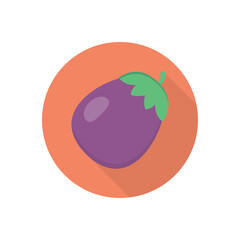 Sticker - eggplant