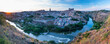 Panoramic at sunset, "Mirador del Valle", Toledo city, Toledo, Castilla-La Mancha, Spain, Europe