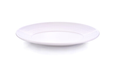 White dish isolated on white background