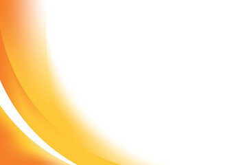 Fototapete - Abstract Smooth Fresh Orange Curvy Background Design Template Vector, Blurry Orange Mesh Gradient Background with Copy Space for Text