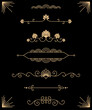 © Wiktoria Matynia - Beautiful collection of modern art deco, prestige, elegant dividers vector