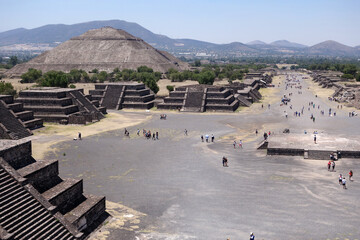 Wall Mural - The Pyramids in ancient city of Teotihuacan in Mexico.