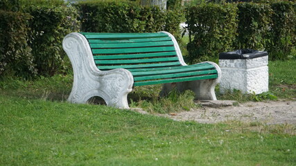 Wall Mural - bench in the park