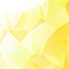 Wall Mural - Abstract polygonal vector background. Yellow geometric vector illustration. Creative design template.