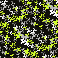 Poster - Abstract seamless pattern of geometric shapes. Bright energetic pattern for an active lifestyle.