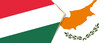 Hungary and Cyprus flags, two vector flags.