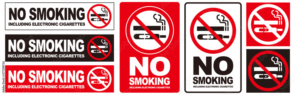 No smoking cigarette sign vector - obrazy, fototapety, plakaty 
