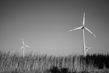 wind turbine. Green energy generation. windmill