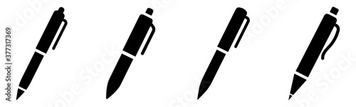 Cuadros en Lienzo Pen simple icon set. Pen sign collection. Vector illustration