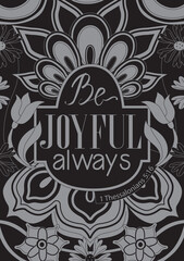 Be joyful always