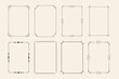 © starlineart - classic ornamental decorative frames set of eight